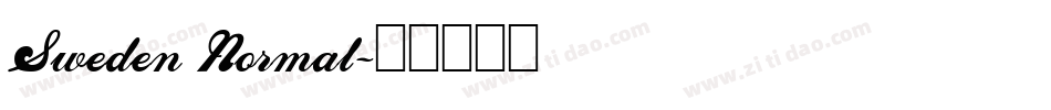 Sweden Normal字体转换